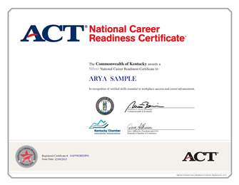 NCRC certificate