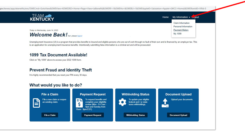 UI Claimant Portal 2