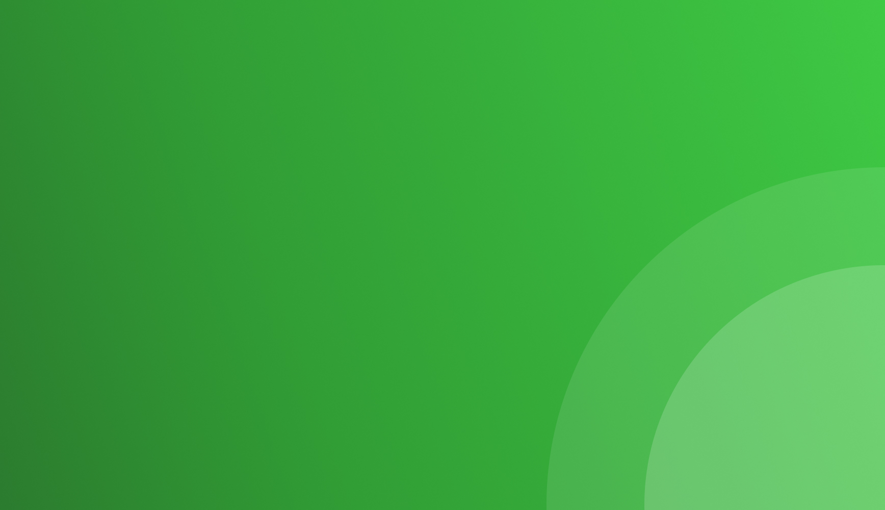 green gradient background image with circular shapes